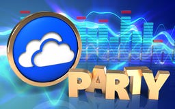 3d spectrum van het wolkensymbool vector illustratie 3d spectrum van het wolkensymbool vector illustratie