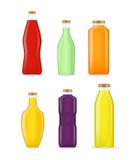 3d tipos diferentes detalhados realísticos Juice Bottle Glass Set Vetor ilustração do vetor 3d tipos diferentes detalhados realísticos Juice Bottle Glass Set Vetor ilustração do vetor