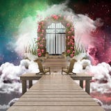 3d variopinto artistico che rende illustrazione generata da computer di un portone di cielo che conduce ad un'altra dimensione royalty illustrazione gratis 3d variopinto artistico che rende illustrazione generata da computer di un portone di cielo che conduce ad un'altra dimensione royalty illustrazione gratis