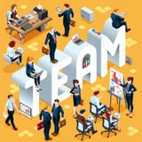 3D Vastgestelde Vectorillustratie van Team Isometric People Icon stock illustratie 3D Vastgestelde Vectorillustratie van Team Isometric People Icon stock illustratie