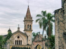 D'église le chat de Cuernavaca de côté images stock D'église le chat de Cuernavaca de côté images stock