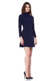 Da elegância moreno perfeita do terno de vestido do preto do desgaste do cabelo da forma do corpo da mulher do estilo da forma ae fotografia de stock royalty free Da elegância moreno perfeita do terno de vestido do preto do desgaste do cabelo da forma do corpo da mulher do estilo da forma ae fotografia de stock royalty free
