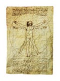 da man den vitruvian s-vincien arkivbild da man den vitruvian s-vincien arkivbild