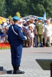 Dagviering van de Russische Krachten In de lucht royalty-vrije stock afbeelding Dagviering van de Russische Krachten In de lucht royalty-vrije stock afbeelding