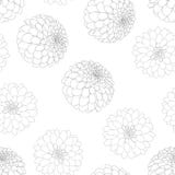 Dahlia Outline Seamless Background Fleur de ressortissant du ` s du Mexique Illustration de vecteur Illustration de Vecteur Dahlia Outline Seamless Background Fleur de ressortissant du ` s du Mexique Illustration de vecteur Illustration de Vecteur