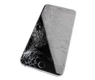 Damaged iphone on white background royalty free stock photos Damaged iphone on white background royalty free stock photos