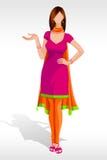Dame in der Salwar Klage vektor abbildung Dame in der Salwar Klage vektor abbildung