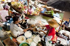 Damnoen Saduak Floating Market, Thailand Stock Photo