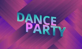 Dance party flyer, musical background, vector Stock Photos Dance party flyer, musical background, vector Stock Photos