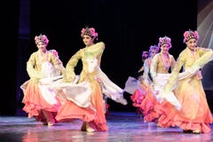 Pretty Huadan 8-Chinese Classical Dance-Graduation Show of Dance Department stock photos Pretty Huadan 8-Chinese Classical Dance-Graduation Show of Dance Department stock photos