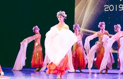 Pretty Huadan 7 -Chinese Classical Dance-Graduation Show of Dance Department royalty free stock photography Pretty Huadan 7 -Chinese Classical Dance-Graduation Show of Dance Department royalty free stock photography