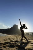 Dancer on the beach, Rio de Janeiro stock image Dancer on the beach, Rio de Janeiro stock image