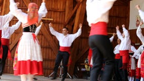 Dancers from Portugal in traditional costume