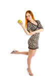 Dancing With Apple Royalty Free Stock Photo