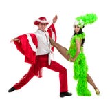 Dancing zingaresco delle coppie del ballerino di flamenco contro il fondo bianco isolato Immagine Stock Libera da Diritti Dancing zingaresco delle coppie del ballerino di flamenco contro il fondo bianco isolato Immagine Stock Libera da Diritti