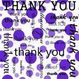 Dank u ontwerpen met Purpere en Witte Polka Dot Tile Pattern Repeat Background stock illustratie Dank u ontwerpen met Purpere en Witte Polka Dot Tile Pattern Repeat Background stock illustratie