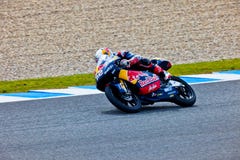 Danny Kent pilot of 125cc in the MotoGP Stock Photography Danny Kent pilot of 125cc in the MotoGP Stock Photography