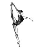 Danse de ballerine Illustration d'aquarelle sur le fond blanc illustration de vecteur Danse de ballerine Illustration d'aquarelle sur le fond blanc illustration de vecteur