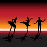 Danseurs de ballet illustration stock Danseurs de ballet illustration stock