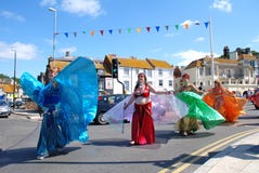 Danseurs tribals d'Iceni, Hastings image stock Danseurs tribals d'Iceni, Hastings image stock
