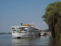 Tourist Ship Cruise on Danube Delta. royalty free stock photography Tourist Ship Cruise on Danube Delta. royalty free stock photography