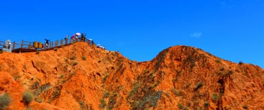 Danxia Geological Park, Zhangye, Gansu Province, China stock photography Danxia Geological Park, Zhangye, Gansu Province, China stock photography