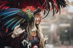 Danzas aztecas, Ciudad de México foto de archivo Danzas aztecas, Ciudad de México foto de archivo