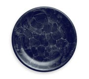 Dark blue marble plate, Empty ceramic plate with marble texture, View from above isolated on white background with clipping path stock photography Dark blue marble plate, Empty ceramic plate with marble texture, View from above isolated on white background with clipping path stock photography