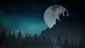 Dark Castle on a Moonlite Night Loop