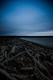Dark and Cold Keystone Beach on a Winter Sunset On Whidbey Island, Washington, United States Royalty Free Stock Image Dark and Cold Keystone Beach on a Winter Sunset On Whidbey Island, Washington, United States Royalty Free Stock Image