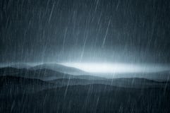 Dark landscape with rain Royalty Free Stock Photos Dark landscape with rain Royalty Free Stock Photos
