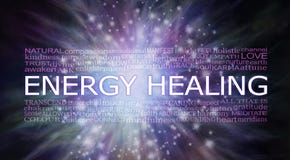 Ethereal Energy Healing Word Cloud Banner
