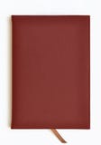 Dark Red Leather Notebook Stock Photography