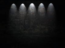 Dark Room with Spotlights