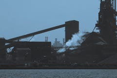 Dark Steelmill Stock Photography