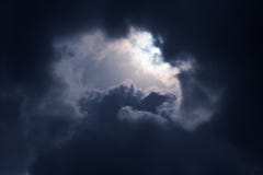 Dark Storm Cloud On Spring Day Stock Images Dark Storm Cloud On Spring Day Stock Images