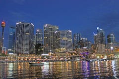 Darling Harbour, port de Sydney, Australie image libre de droits Darling Harbour, port de Sydney, Australie image libre de droits