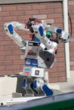 DARPA Robotics Challenge DRC Hubo Rolls through Rubble Royalty Free Stock Images DARPA Robotics Challenge DRC Hubo Rolls through Rubble Royalty Free Stock Images
