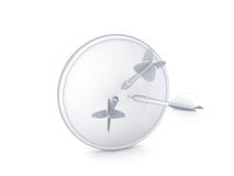 Dartboard.Isolated en white.3d rendido. stock de ilustración Dartboard.Isolated en white.3d rendido. stock de ilustración