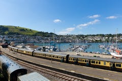 Dartmouth And Kingswear Station By Marina Devon England By River Dart Stock Photos