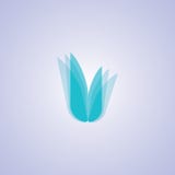DAS BLAUE BLUMEN-SYMBOL vektor abbildung DAS BLAUE BLUMEN-SYMBOL vektor abbildung