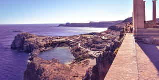 Das des St Paul baythe Herz von Lindos lizenzfreie stockfotografie Das des St Paul baythe Herz von Lindos lizenzfreie stockfotografie