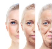 Das Porträt der Frau 20,40,60 Jahre alt. stockfoto Das Porträt der Frau 20,40,60 Jahre alt. stockfoto