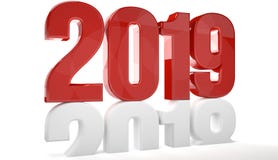 das Rot 2019, das über alten 2018 3d lokalisiert wird, übertragen vektor abbildung das Rot 2019, das über alten 2018 3d lokalisiert wird, übertragen vektor abbildung