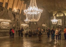 Das Wieliczka-Salzbergwerk, Polen stockbild Das Wieliczka-Salzbergwerk, Polen stockbild