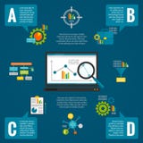 Data analytics infographic set royalty free illustration Data analytics infographic set royalty free illustration