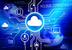 Data Cloud Computing Electronics Information Communication Concept vector illustration Data Cloud Computing Electronics Information Communication Concept vector illustration