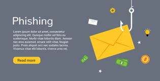 Data phishing hacking online. Scam envelope concept. Computer data fishing hack crime royalty free illustration Data phishing hacking online. Scam envelope concept. Computer data fishing hack crime royalty free illustration