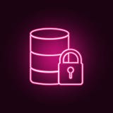 data protection icon. Elements of cyber security in neon style icons. Simple icon for websites, web design, mobile app, info royalty free illustration data protection icon. Elements of cyber security in neon style icons. Simple icon for websites, web design, mobile app, info royalty free illustration