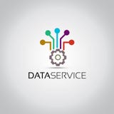 Data Servive Vector Logo stock illustration Data Servive Vector Logo stock illustration